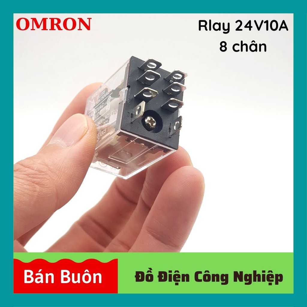 Relay omron 24v 8 chân, rơ le trung gian 24v