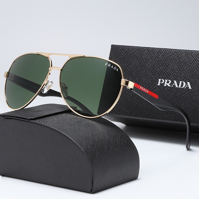 ! Prada! Kính mát phân cực chống tia UV 400 cho nam