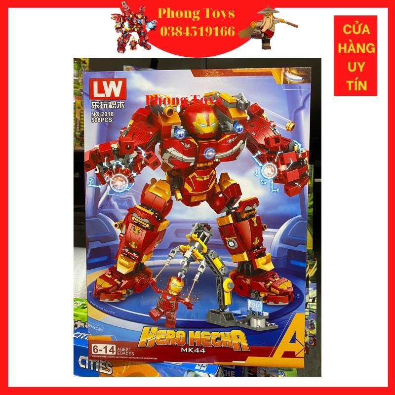 LẮP RÁP XẾP HÌNH LW 2018 : BỘ GIÁP CỦA NGƯỜI SẮT MK44 IRON MAN 568 MẢNH