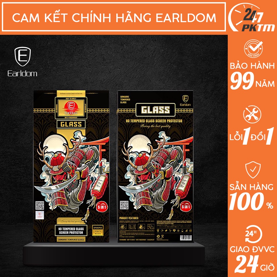 Kính Cường Lực Iphone Full Màn 7-8Plus/X/XS/XR/11/11 Pro/XS Max/11Pro Max/12/13/12-13Pro/12-13Pro Max Samurai Earldom SE