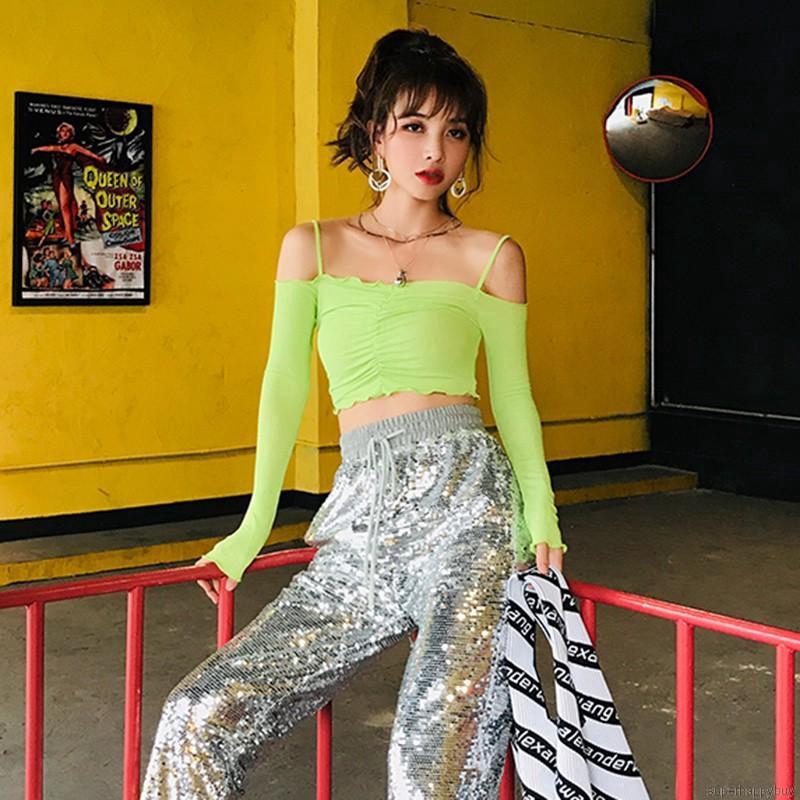 Áo nữ trễ vai kiểu dáng thời trang quyến rũ phong cách Hàn Quốc