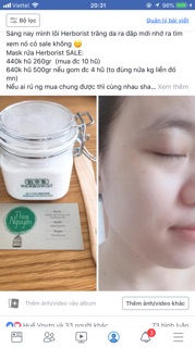 Mặt nạ rửa Herborist trắng da