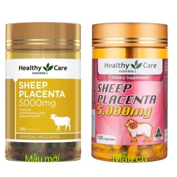 [ Hàng Chính Hãng Úc ] Nhau thai cừu Healthy care sheep placenta 5000mg 100 viên