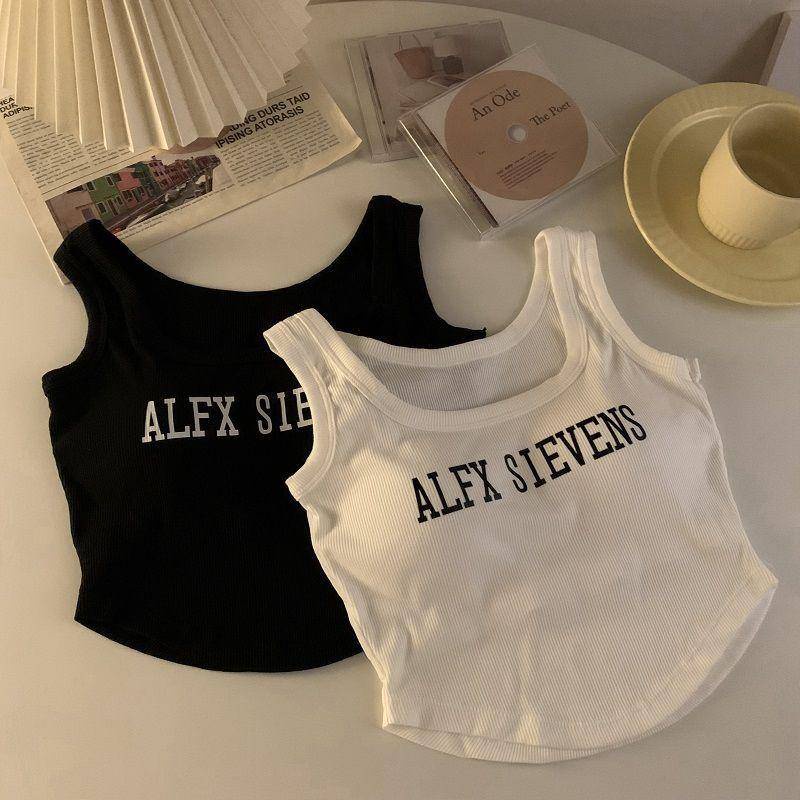 Có Miếng Đệm Ngực! Áo Yếm Nữ Mùa Hè In Họa Tiết Có Thể Mặc Được Áo Không Tay Nữ