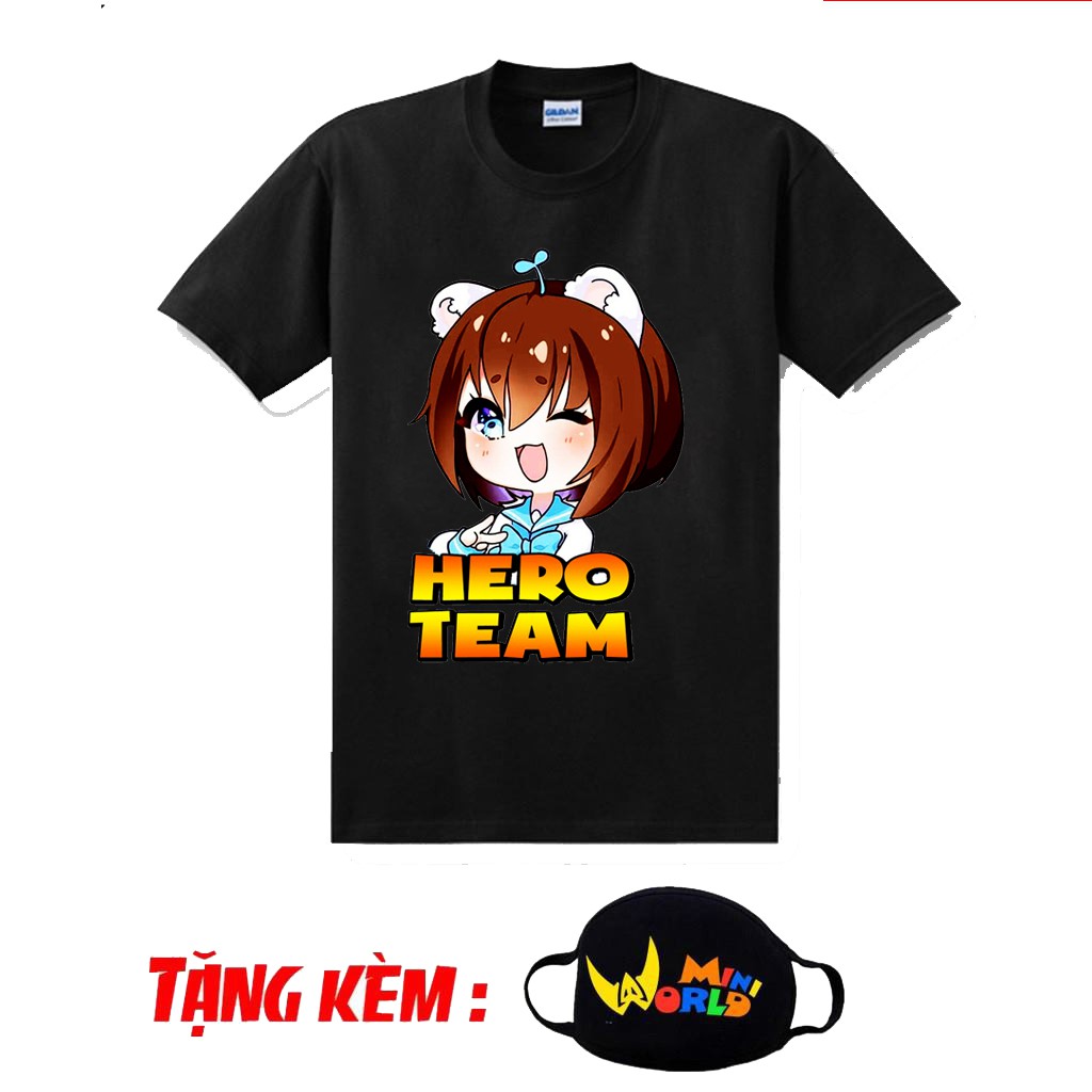 (SALE SỐC) BST áo thun Hero Team V2 - Mini World mẫu mới đẹp kèm bịt mặt siêu ngầu bán chạy nhất - Shop anh hàng xóm tốt