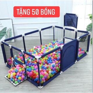 [Tặng 50 bóng❤️]Quây bóng lều chơi bóng cho bé--Nhà bóng cho bé khung inox chữ nhật cao cấp