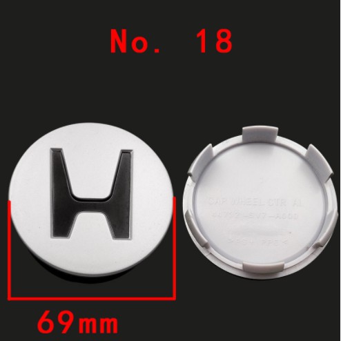 Nắp đậy trục bánh xe 58 62 69mm họa tiết logo trang trí cho Honda City Accord Crv Fit Hrv Odyssey crosstour