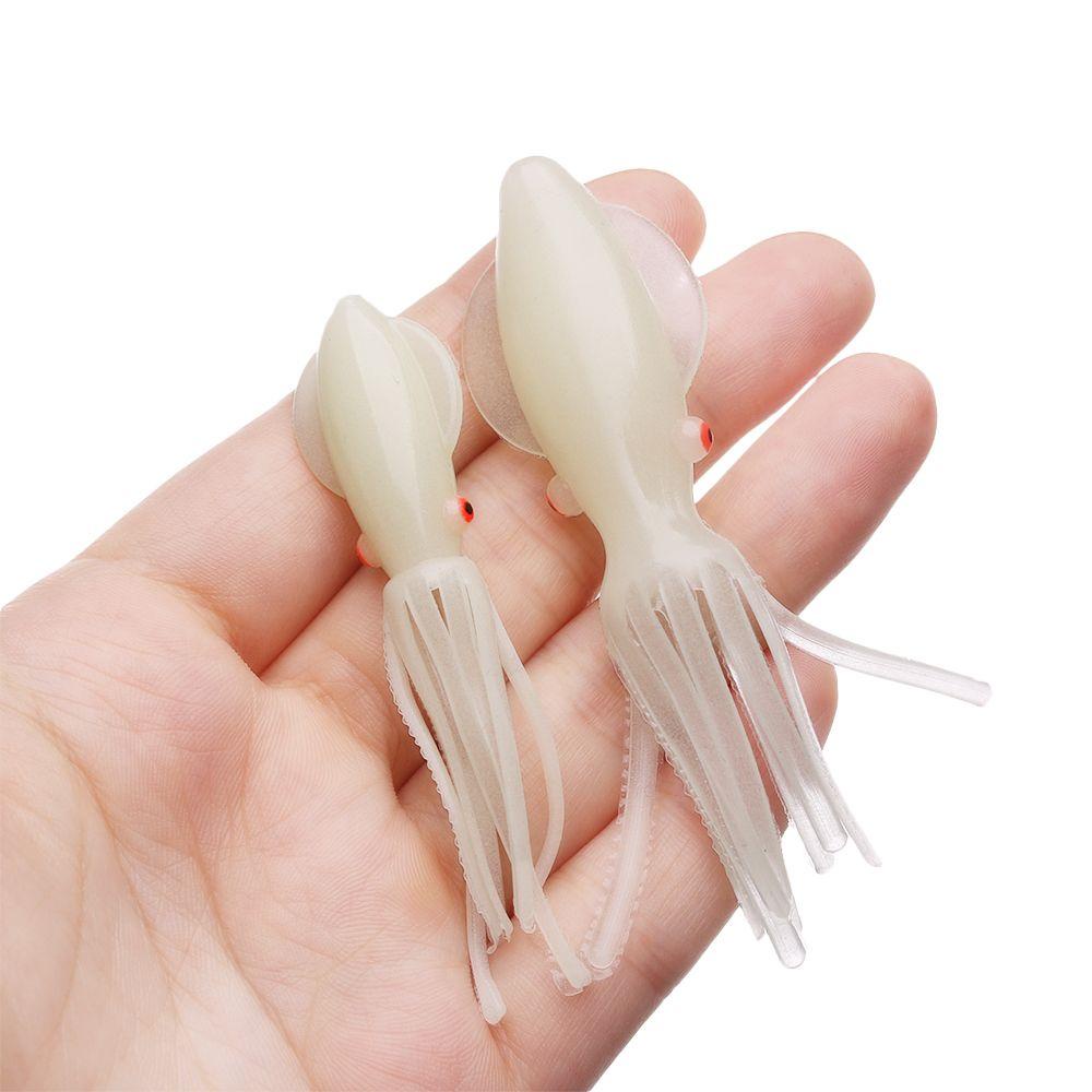 Bộ 5 Mồi Câu Cá Giả Hình Bạch Tuộc Bằng Silicone Mềm