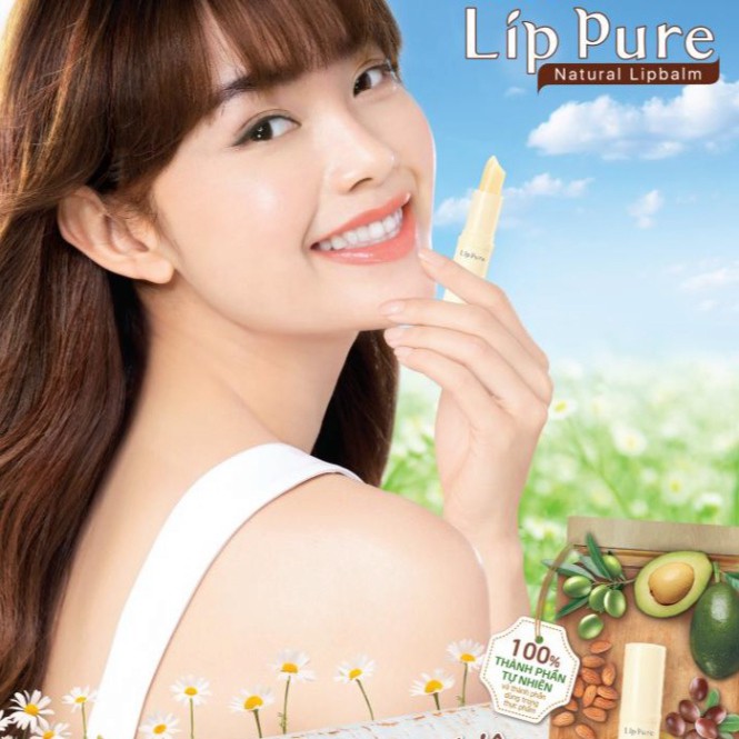 Son dưỡng không màu Lip pure Mentholatum 3.9g – Giúp dưỡng ẩm cho môi mềm căng mọng suốt 24h, không thâm môi