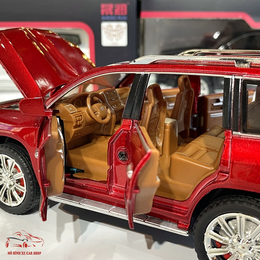Xe mô hình hợp kim Toyota Landcruiser LC300 tỉ lệ 1:24 Carshop hãng Sheng Run 3 màu