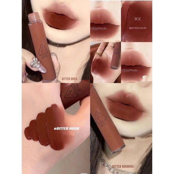 Son Kem Lì 3CE Bitter Hour Phiên Bản Velvet Lip Tint 4g Hàn Quốc
