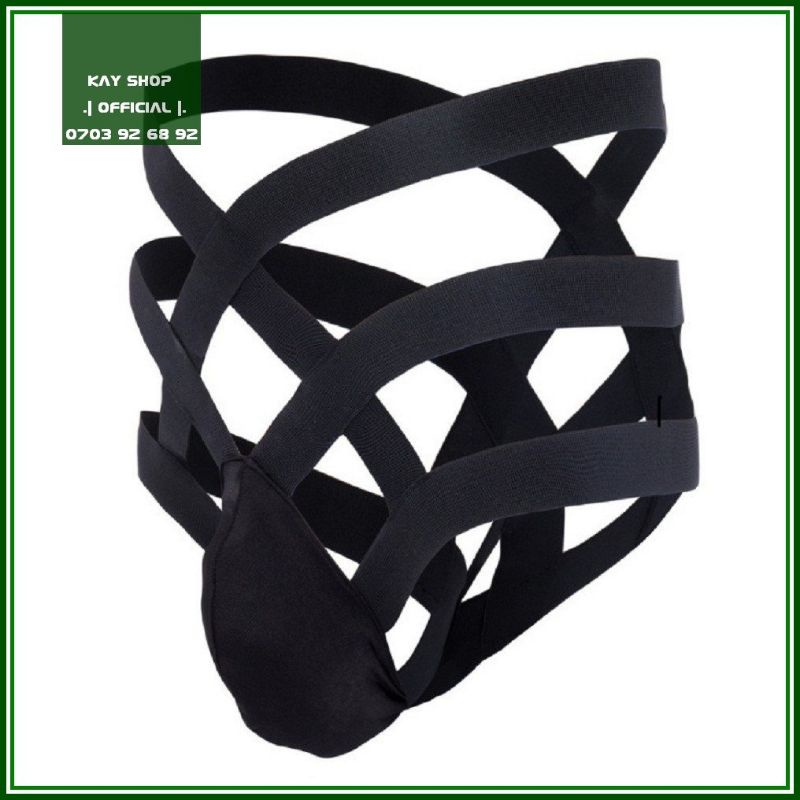 Quần lót jockstrap dây sexy đan chéo đan mông phá cách lạ mắt - Quần sịp nam khoe mông căng tròn loại 2