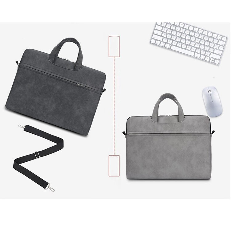 Túi chống sốc chống nước Macbook Laptop da thời trang 2020 (có quai xách, quai đeo) #2