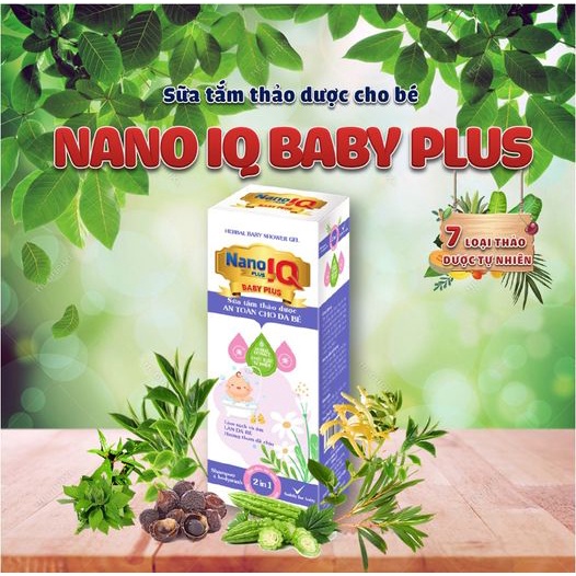 SỮA TẮM THẢO DƯỢC CHO BÉ NANO IQ BABY PLUS