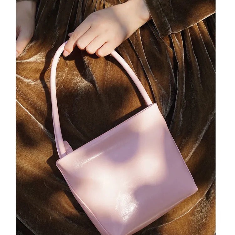 Túi Xách Đeo Vai Da Sáp Dầu Dáng Vuông Nhỏ Kiểu Retro Thời Trang Cho Bà Mới