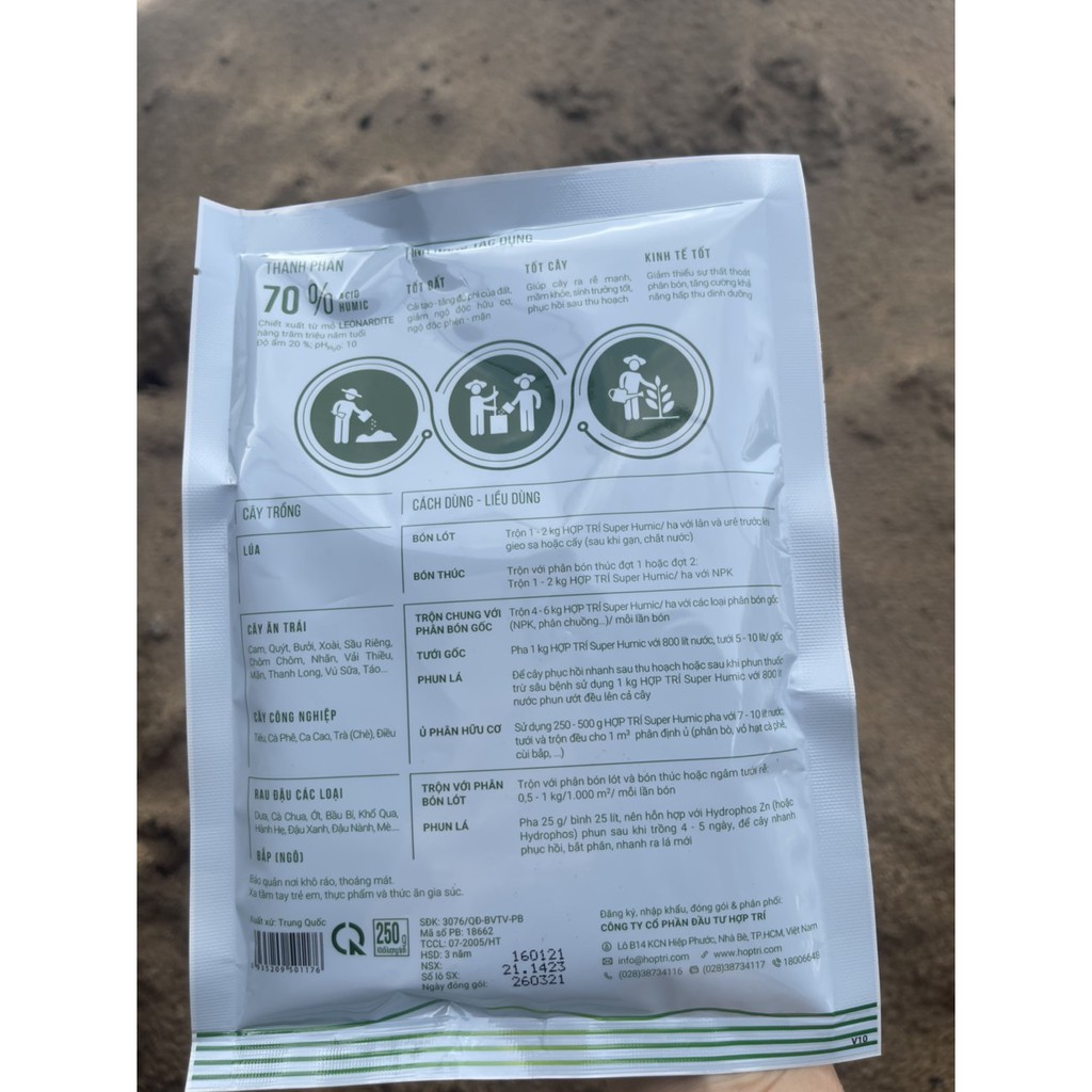 Phân bón lá sinh học Hợp Trí Super Humic 250gr