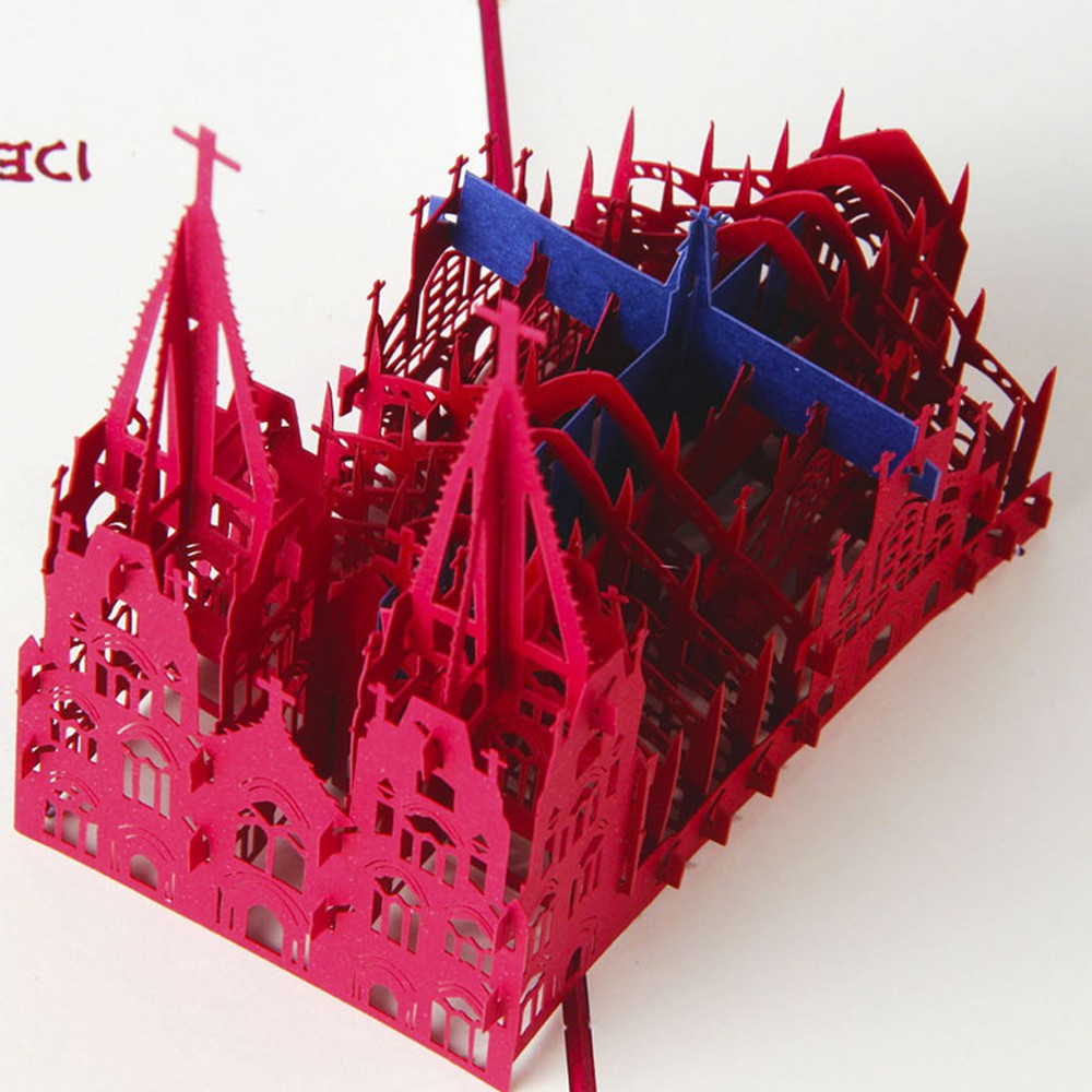 Thiệp Nổi 3d Hình Pop Up Cathedral