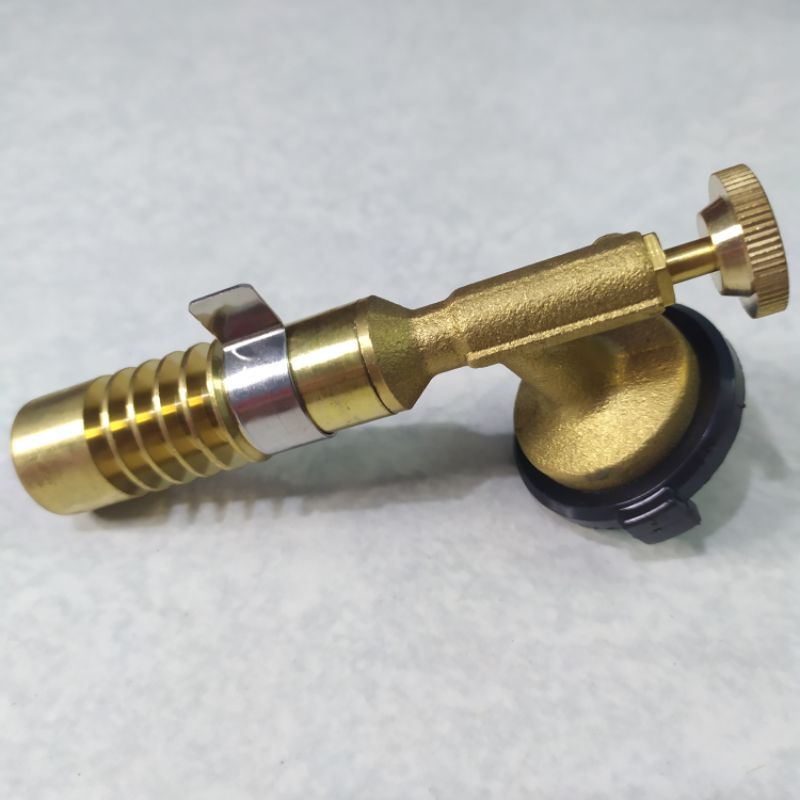 Đèn khò gas 1300 độ bằng đồng nguyên khối 818 độ bền cao - đèn khò ga mini - khò lửa mini