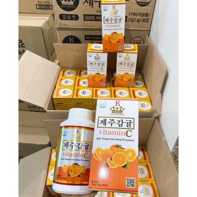 Vitamin C Jeju Tangerine King Premium 500g Hàn Quốc