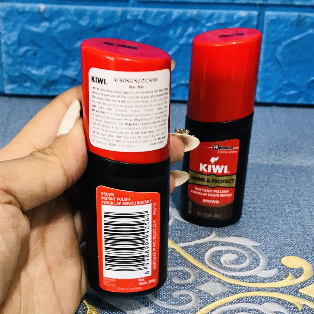 Xi Bóng Nước Kiwi Màu Đen - Nâu 30ml -> 75ml Hàng Chính Hãng