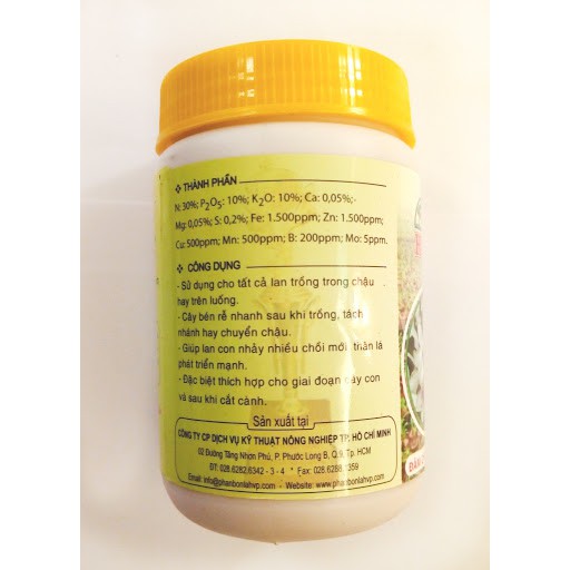 Phân bón cao cấp HVP 30-10-10 chuyên hoa lan và cây cảnh 100gr