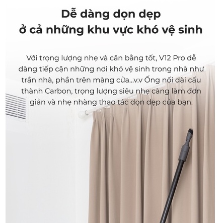 Máy hút bụi cầm tay không dây thông minh Dreame V12 Pro Lực Hút 32.000 Pa - Phiên Bản Quốc Tế - BH 12 Tháng No Ratings