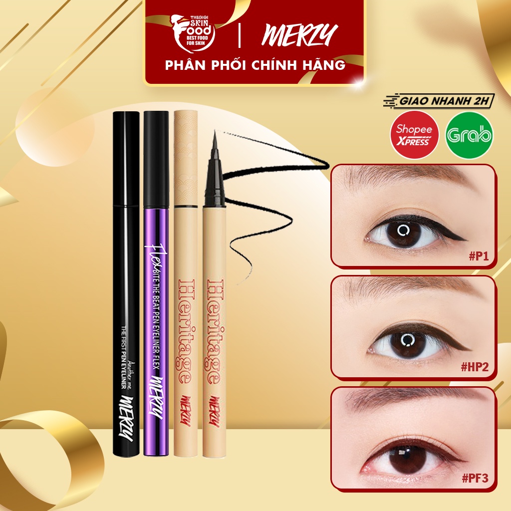 Bút kẻ mắt nước chống trôi cao cấp Hàn Quốc Merzy Another Me The First Pen Eyeliner