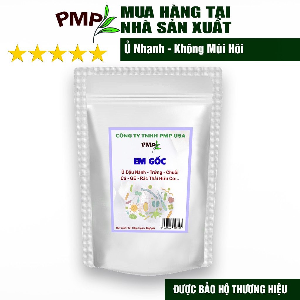 EM Gốc Ủ Phân Hữu Cơ Từ Đậu Nành, Trứng, Chuối, Cá, Rác Thải Hữu Cơ - Cho Hoa Hồng, Rau Sạch