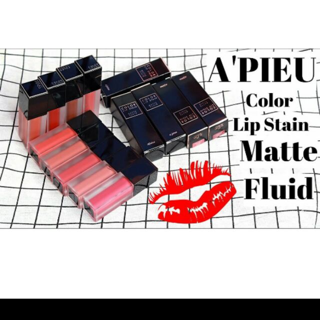 Apieu color lip stain matte fluid