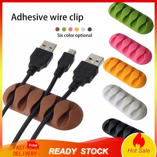 Kẹp giữ dây cáp 5 ngăn tự dính tiện lợi