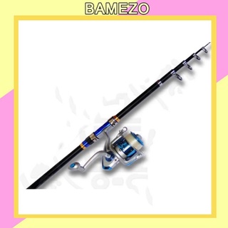 Bộ cần câu cá máy Bamezo tặng đầy đủ phụ kiện 1m8 siêu bền CC18
