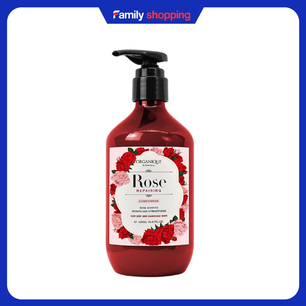 Dầu Xả Organique Dưỡng Tóc Hoa Hồng Rose Repairing Conditioner 500ml