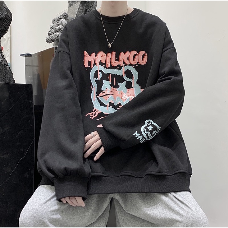 Áo hoodie nỉ cotton loại dày - áo sweater in hình hotrend -A8 | BigBuy360 - bigbuy360.vn