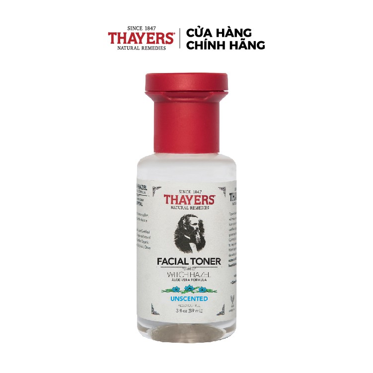 Nước hoa hồng không cồn THAYERS - Không mùi - Trial size 89ml