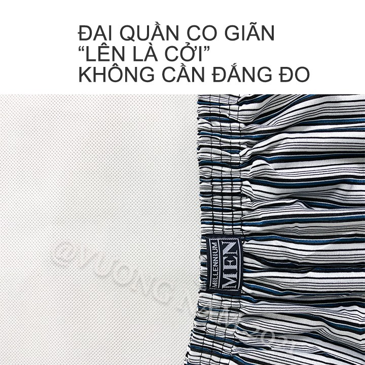 Quần đùi nam mặc nhà ngủ ống rộng cotton đẹp chống nhăn FF39A