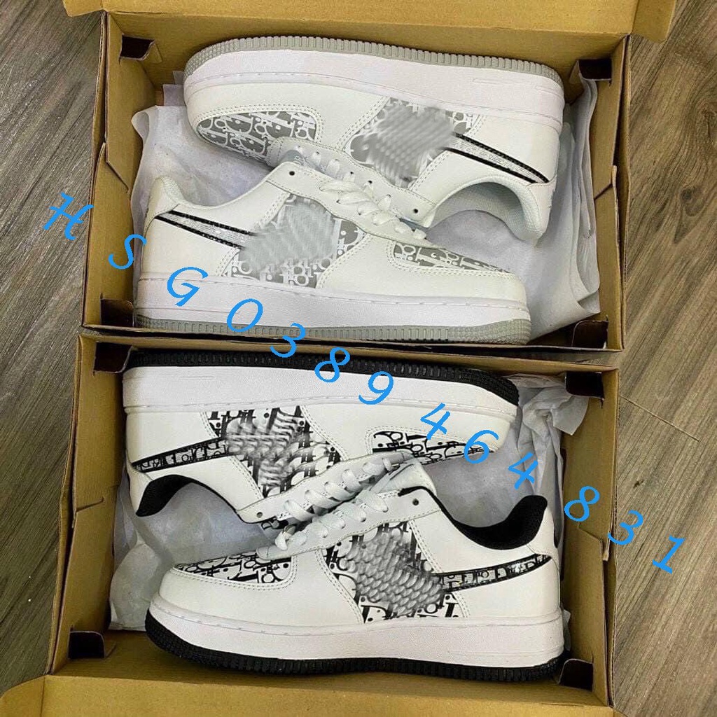 Sneaker AF1 cao cấp trắng full,bản phối đen,bản phối xám đang hot trend