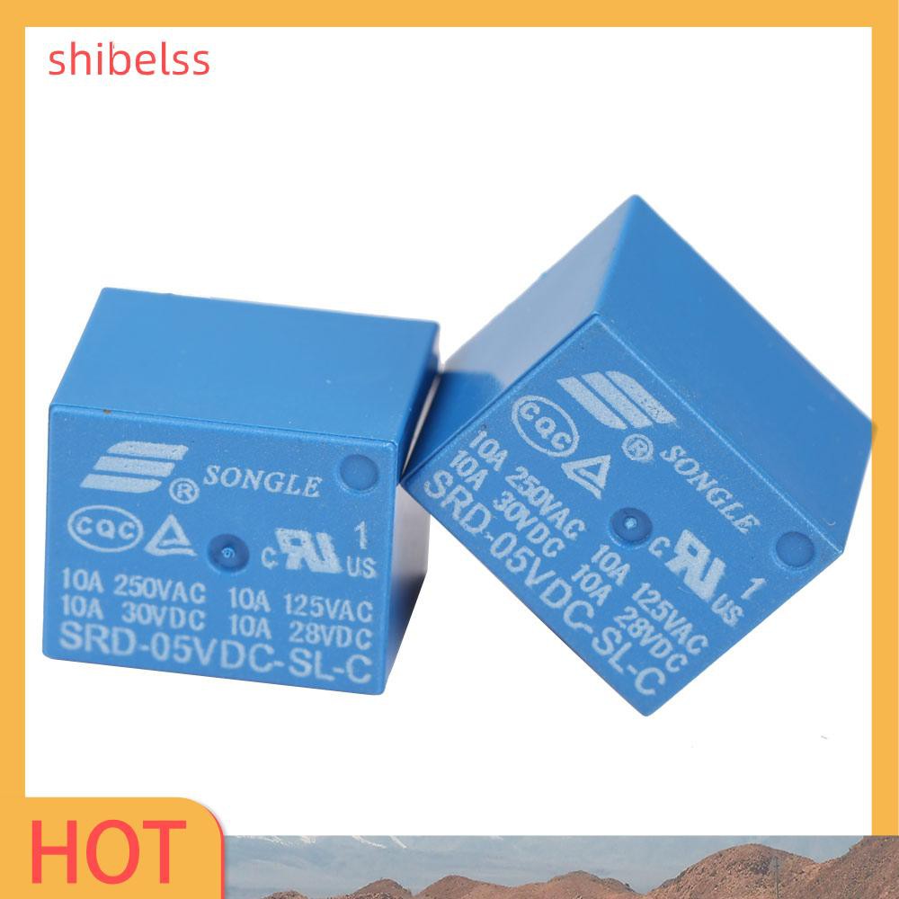 （ʚshibelss）10Pcs T73-5V SRD-5VDC-SL-C 5 Pin 250V AC 28V DC Power Relay