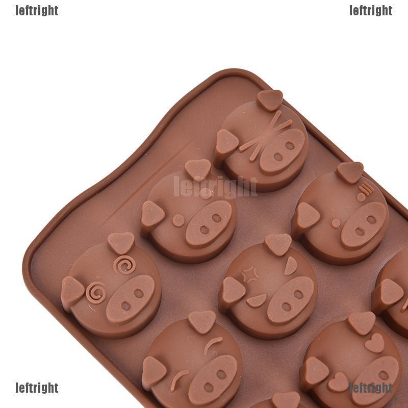 1 Khuôn Làm Bánh &amp; Socola Hình Heo Con Bằng Silicone DIY