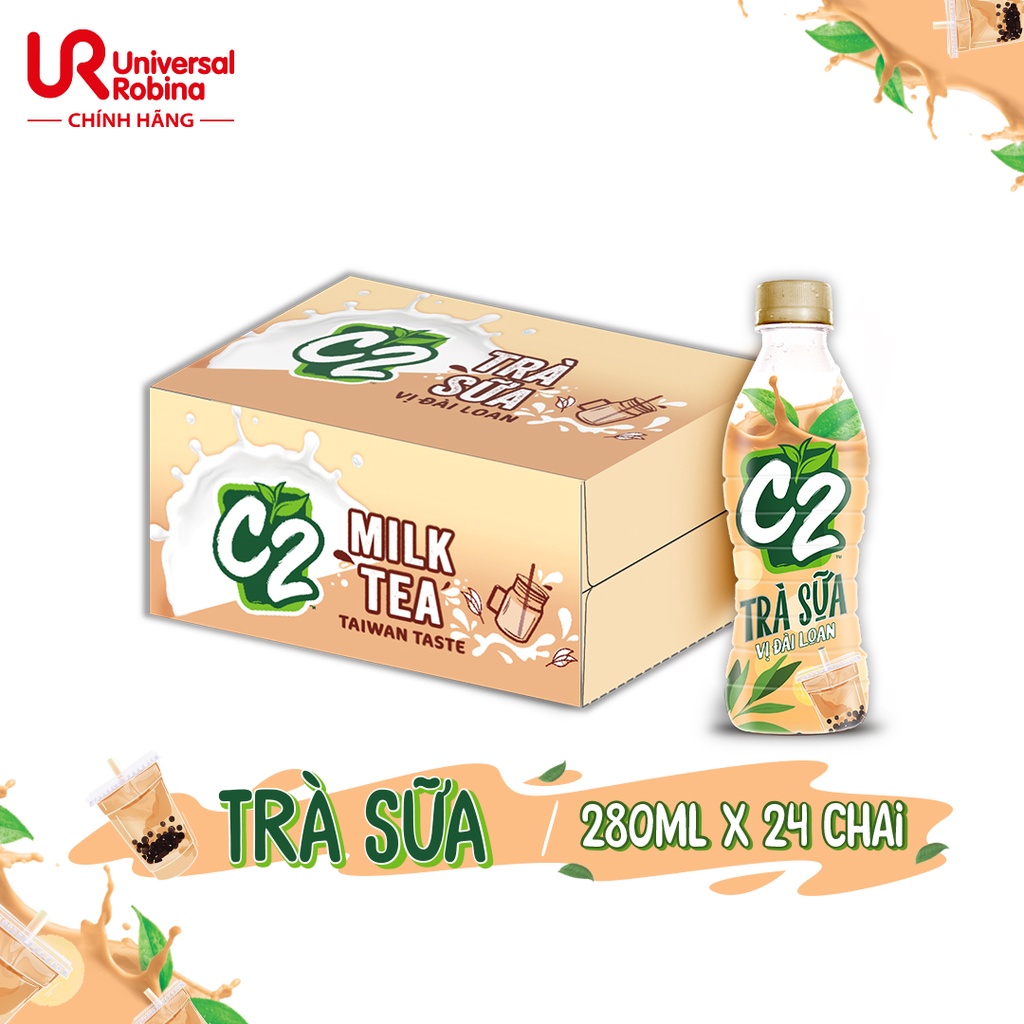 Trà xanh C2 vị Trà sữa Đài Loan 280ml