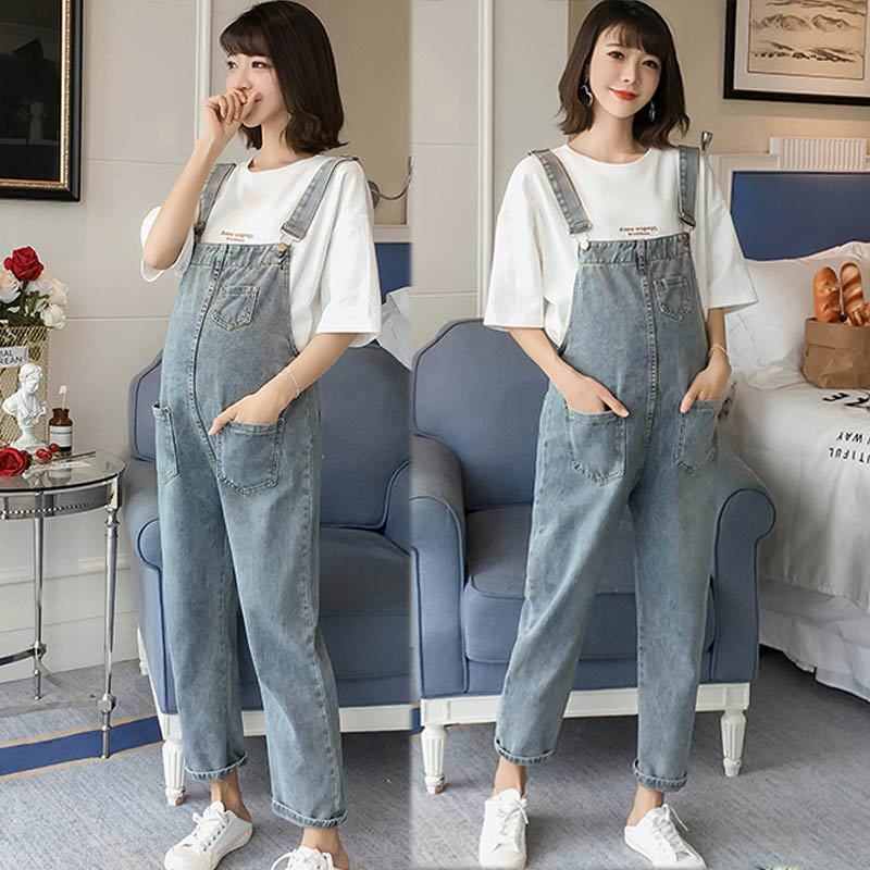 Đầm Yếm Jean Cỡ Lớn Thời Trang Cho Mẹ Bầu