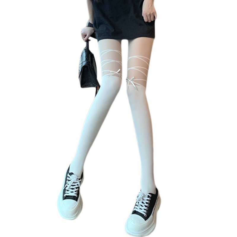 Quần tất đính nơ phong cách lolita thời trang dành cho nữ