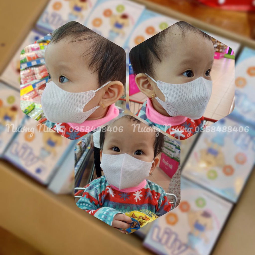 Khẩu trang y tế kháng khuẩn Lily / Lehaco Chính Hãng cho bé / trẻ em | BigBuy360 - bigbuy360.vn