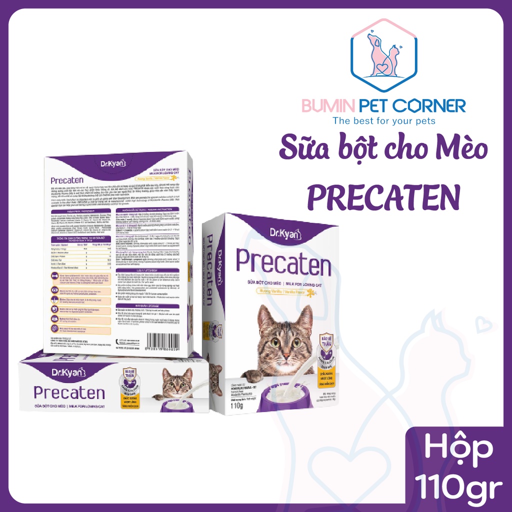 Sữa bột cho mèo Dr.Kyan Precaten hộp 110g