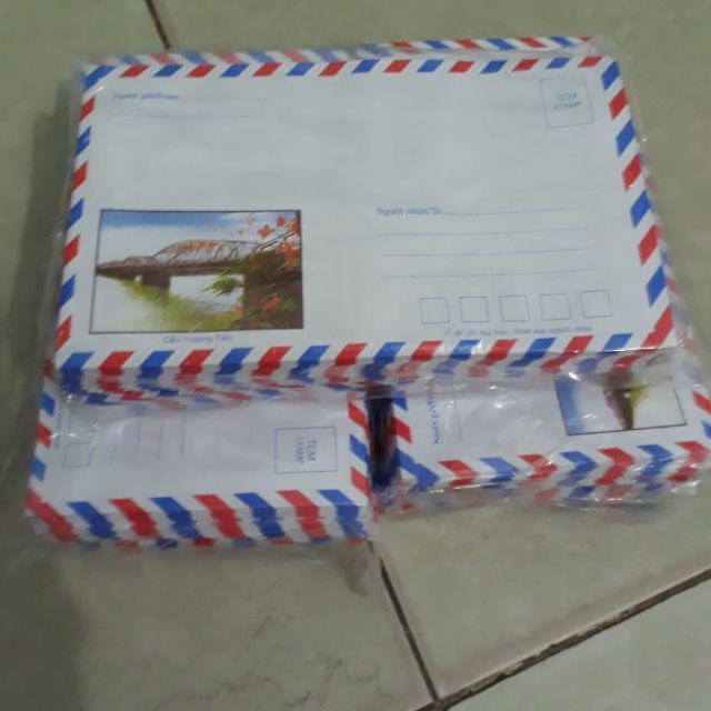 20 Cái Phong bì,Bì thư Cầu Tràng Tiền có keo dán sẵn,Loại dày đẹp