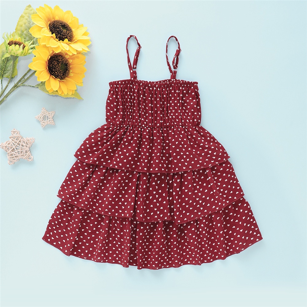 Đầm hai dây Tutu Mikrdoo màu xanh lá thời trang dự tiệc mùa hè cho bé gái 1-6 tuổi