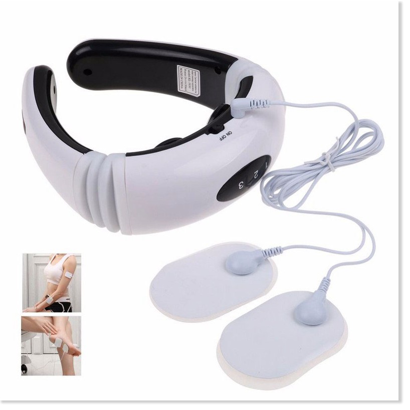 Máy Massage Cổ Xung Điện Neck KL-5830🍓Free Ship🍓 Cảm ứng xung điện 3D, Giúp nhức mỏi cổ, vai, gáy tuyệt đối.