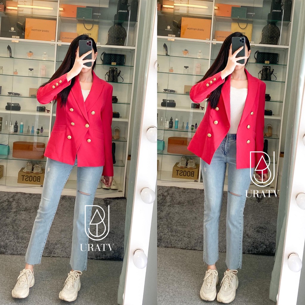 [FREESHIP - ẢNH THẬT] Áo BLAZER 2 HÀNG KHUY MNG xuất dư | BigBuy360 - bigbuy360.vn