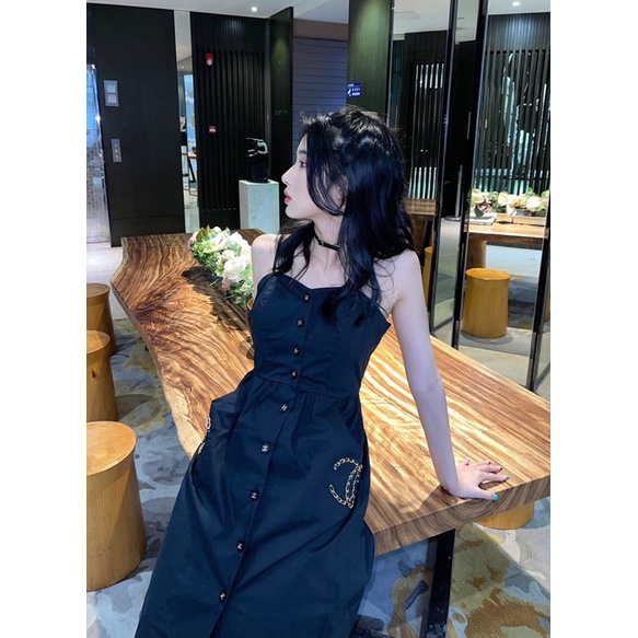 Váy dây treo nữ sử dụng loại vải cotton lót tốt nhất, may theo kiểu vải đại diện, mặc vào là quá đẹp 𝘾𝙝𝙖𝙣𝙚𝙡 CN 𝘾𝙝𝙖𝙣𝙚𝙡