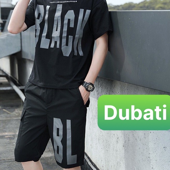 ĐỒ BỘ THỂ THAO CHỮ BLACK, SET ĐỒ BỘ THỂ THAO SANG CHẢNH MỚI NHẤT - DUBATI FASHION