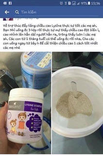 Tăng chiều cao Lysine dạng bột